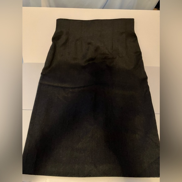 MaxMara Womens Charcoal Gray Pencil Skirt, Size 10 - Picture 2 of 5